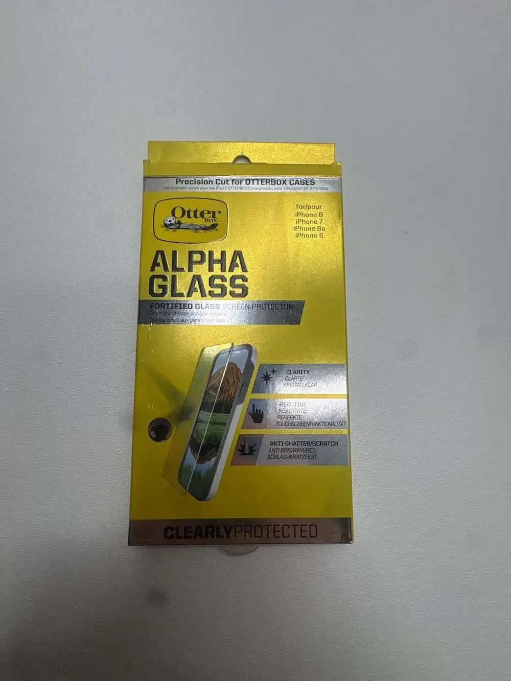 OtterBox Alpha Glass Fortified Glass Screen Protector for iPhone 8, 7, 6s, and 6